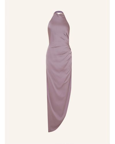 Unique Kleid Draped Neckholder Dress - Pink