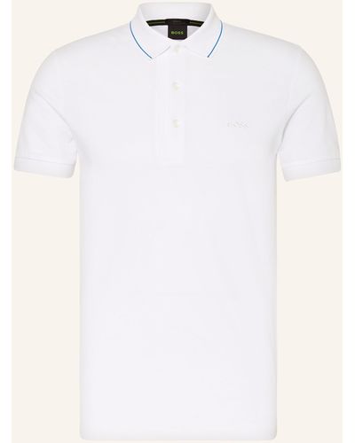 BOSS Piqué-Poloshirt PAULE Slim Fit - Weiß