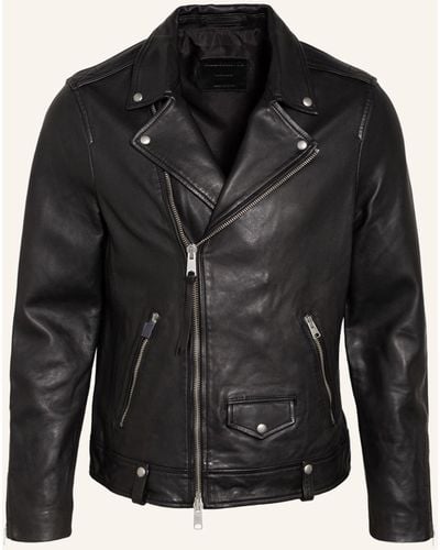 AllSaints Lederjacke MILO - Schwarz