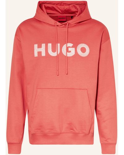 HUGO Hoodie DROCHOOD - Pink