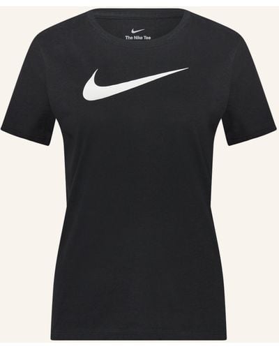 Nike T-Shirt DRI-FIT SWOOSH - Schwarz