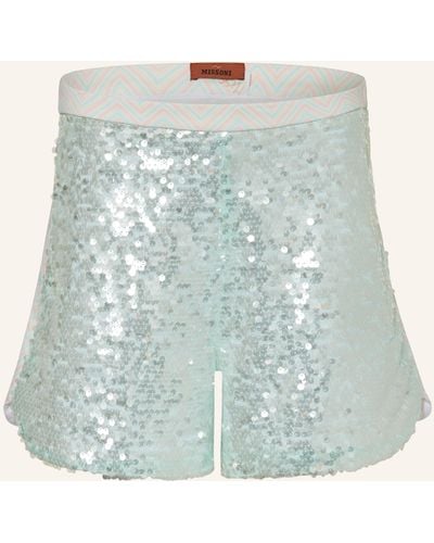 Missoni Shorts mit Pailletten - Blau