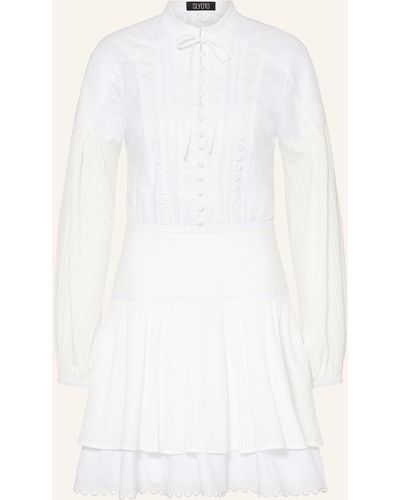 Sly010 Kleid LILJA mit Lochspitze - Weiß