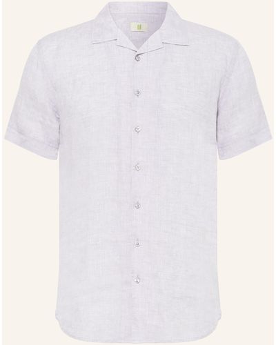 Q1 Manufaktur Resorthemd OLLY Slim Relaxed Fit aus Leinen - Weiß
