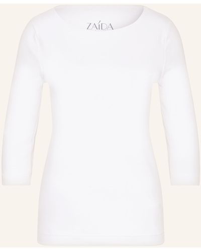 ZAÍDA Shirt mit 3/4-Arm - Weiß