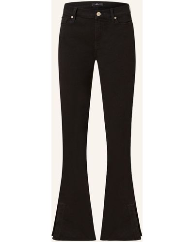 7 For All Mankind Flared Jeans ALI - Schwarz