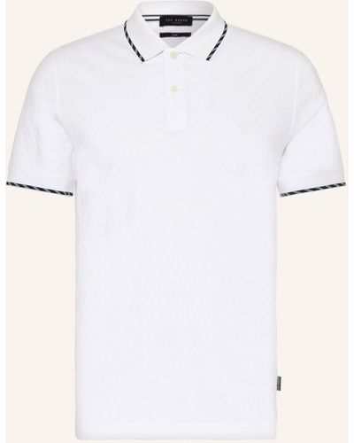Ted Baker Jersey-Poloshirt COLSON Slim Fit - Weiß