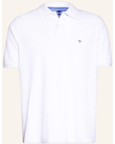 Fynch-Hatton Piqué-Poloshirt - Weiß