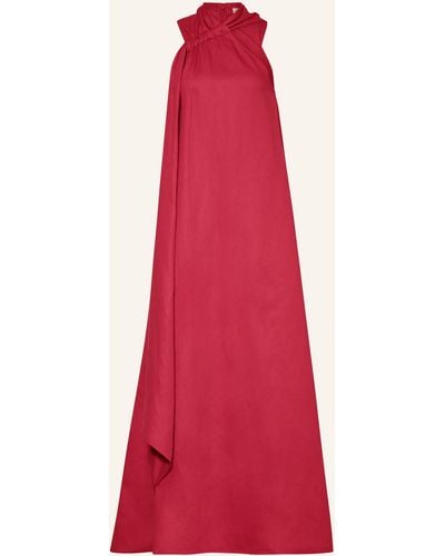 Reiss Kleid ODELL mit Leinen - Rot