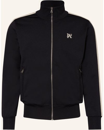 Palm Angels Sweatjacke mit Galonstreifen - Schwarz