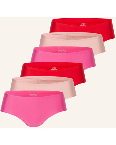 Magic Bodyfashion 6er-Pack Panties - Pink