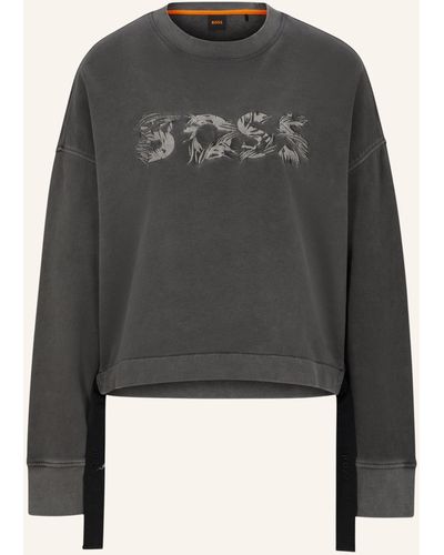 BOSS Sweatshirt C_EBLOU Relaxed Fit - Grau