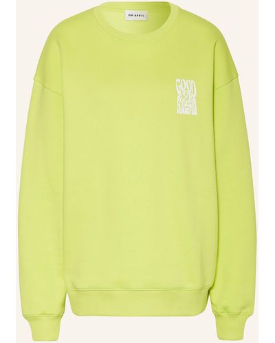 Oh April Oversized-Sweatshirt GOOD KARMA CLUB - Gelb