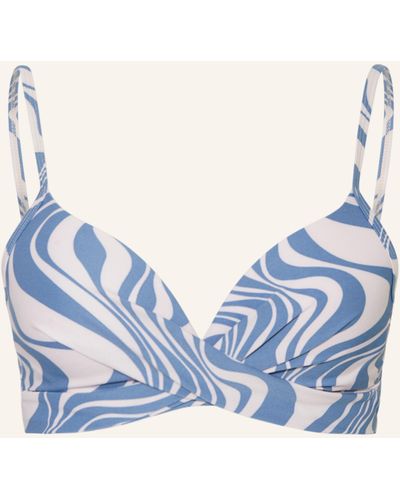 Beachlife Bügel-Bikini-Top SWIRL - Blau