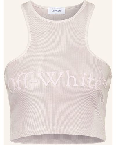 Off-White c/o Virgil Abloh Cropped-Top LAUNDRY - Natur