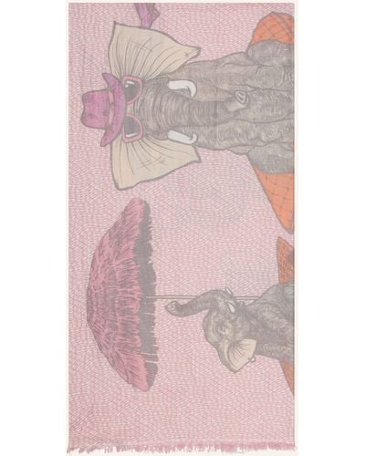 Hemisphere Cashmere-Schal KELEPHANT - Pink