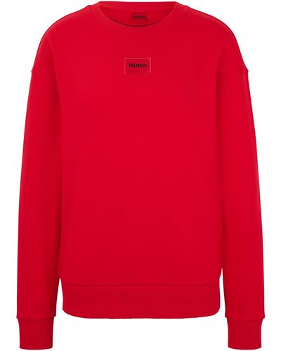 HUGO Sweatshirt NAKIRA_REDLABEL Regular Fit - Rot