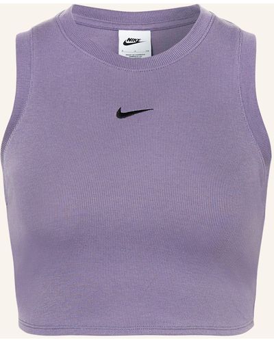 Nike Cropped-Top ESSENTIALS - Lila