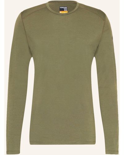 Icebreaker Funktionswäsche-Shirt 200 OASIS aus Merinowolle - Grün