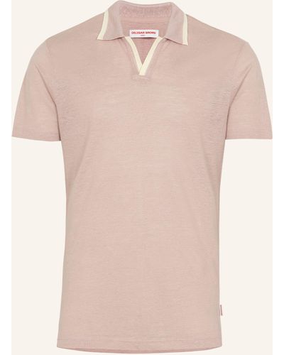 Orlebar Brown Poloshirt FELIX LINEN PIQUE - Pink