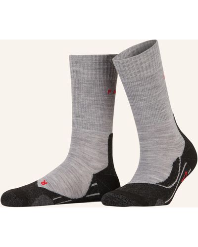 FALKE Trekking-Socken TK2 mit Merinowolle - Grau