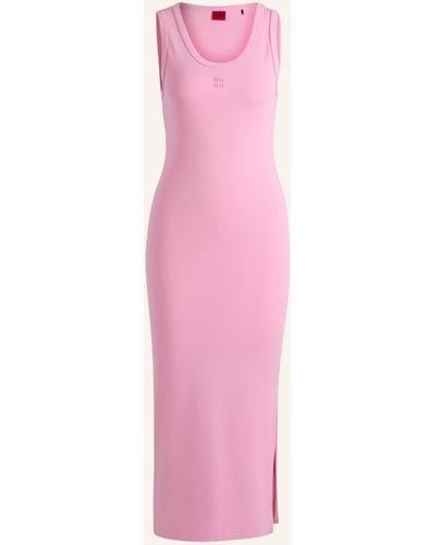 HUGO Jersey-Kleid NALIMERA Slim Fit - Pink