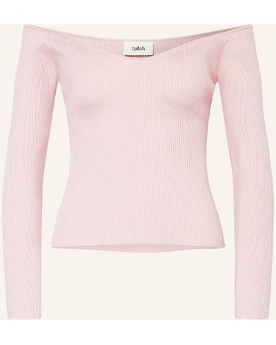Ba&sh Off-Shoulder-Shirt OWAIS - Pink