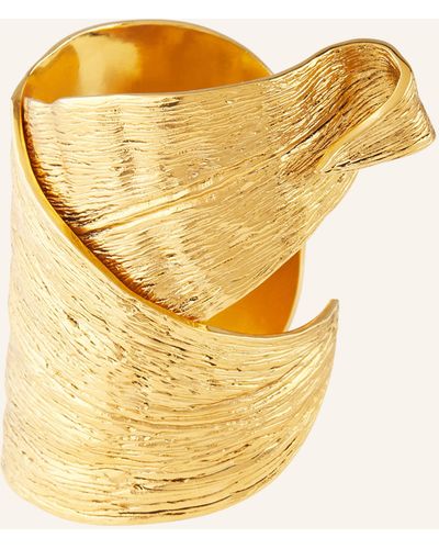 Saint Laurent Armreif LEAF CUFF - Gelb