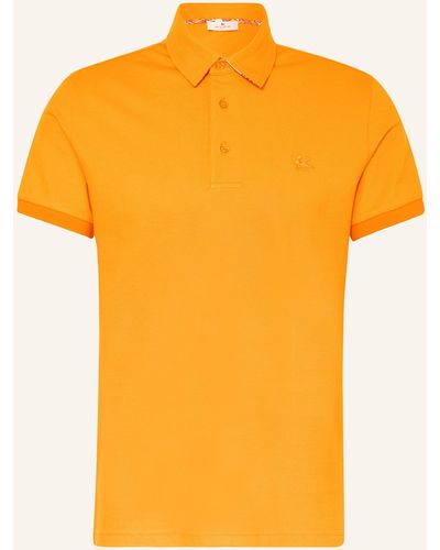 Etro Piqué-Poloshirt Regular Fit - Orange