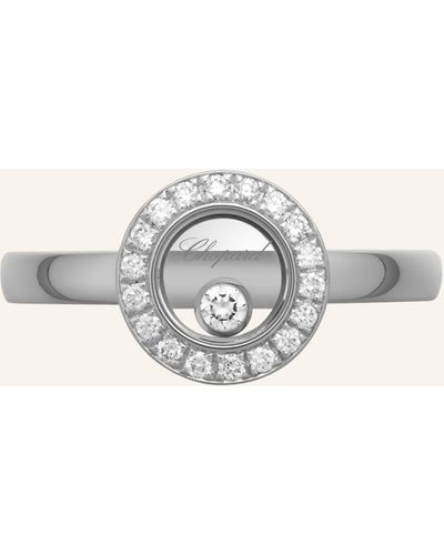 Chopard Ring HAPPY DIAMONDS ICONS Ring aus 18 Karat Weißgold und Diamanten - Mettallic