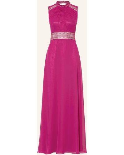 VM VERA MONT Abendkleid mit Häkelspitze - Pink