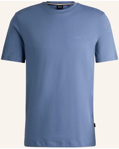 BOSS T-Shirt THOMPSON 01 Regular Fit - Blau