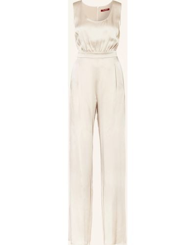 Max Mara Studio Satin-Jumpsuit TROPEA - Natur