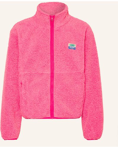 American Vintage Teddyfell-Jacke - Pink