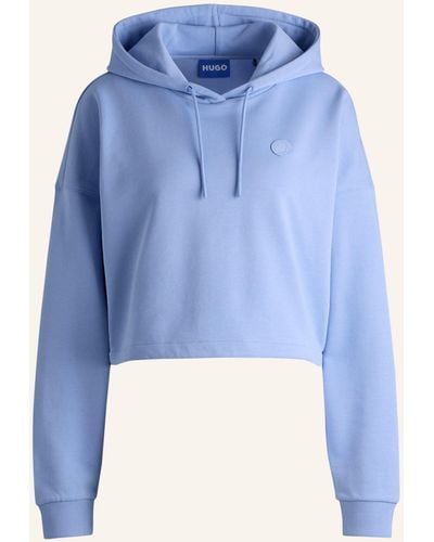 HUGO Sweatshirt DILVIE_B Oversize Fit - Blau