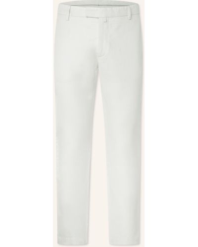 Hackett Anzughose Slim Fit mit Leinen - Weiß