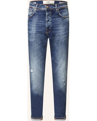Goldgarn Jeans RHEINAU Relaxed Cropped Fit mit verkürzter Beinlänge - Blau