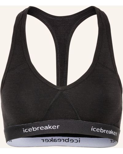 Icebreaker Sport-BH MERINO SPRITE RACERBACK - Schwarz