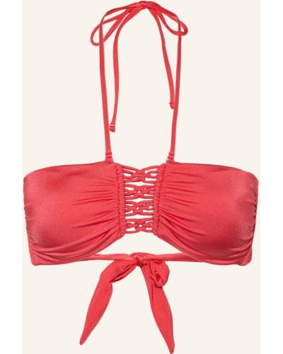 watercult Bandeau-Bikini-Top MAKRAMÉ LOVE - Rot