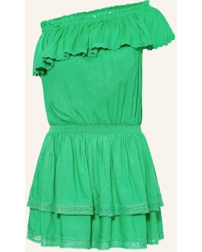 Melissa Odabash One-Shoulder-Kleid DEBBIE mit Rüschen - Grün