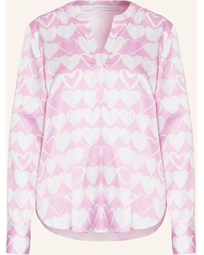 Herzensangelegenheit Blusenshirt aus Seide - Pink