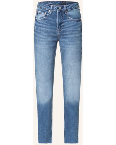 AG Jeans Straight Jeans GIRLFRIEND - Blau
