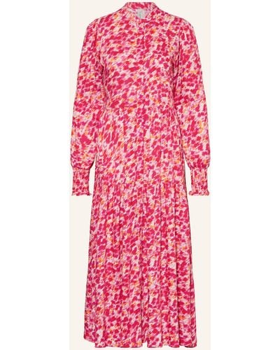 Y.A.S Kleid mit Rüschen - Pink