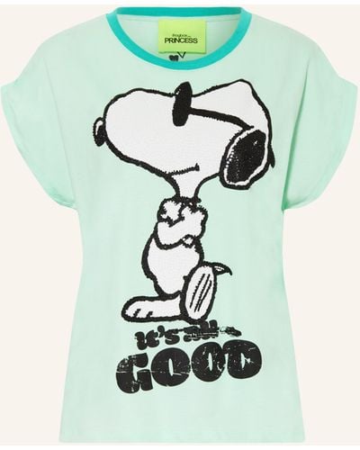 FROGBOX T-Shirt mit Schmucksteinen - Grün
