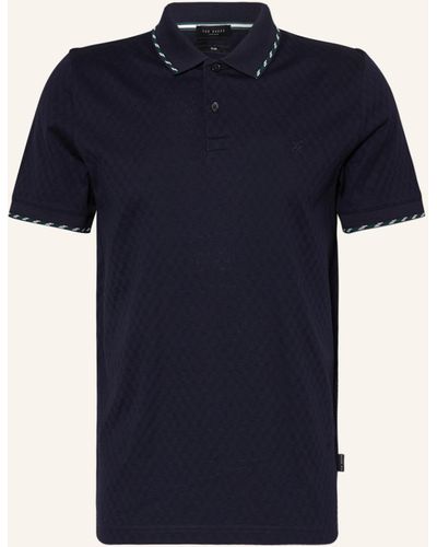 Ted Baker Jersey-Poloshirt COLSON Slim Fit - Blau