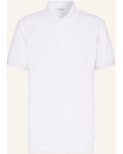Calvin Klein Jersey-Poloshirt Classic Fit - Weiß