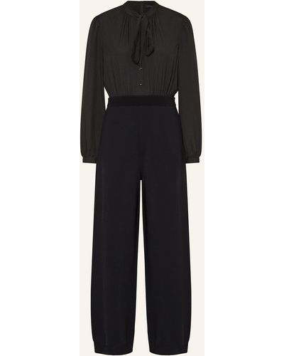 Ted Baker Jumpsuit LEOT im Materialmix - Schwarz