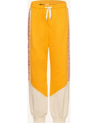 Fendi Sweatpants mit Galonstreifen - Orange