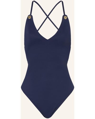 Lauren by Ralph Lauren Badeanzug BEACH CLUB SOLIDS - Blau