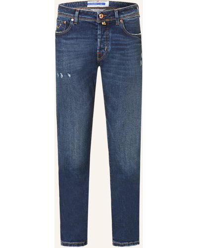 Jacob Cohen Destroyed Jeans BARD Slim Fit - Blau